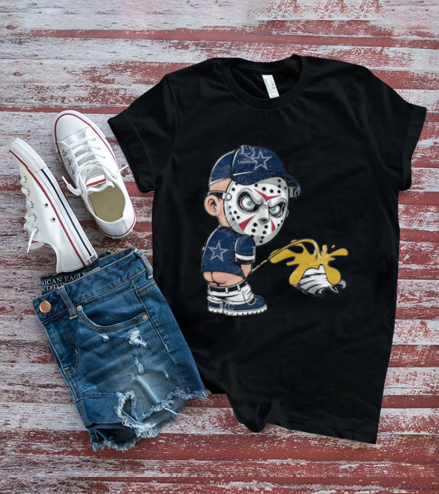 Dallas Cowboys Jason Voorhees Pissing On Philadelphia Eagles T-Shirt