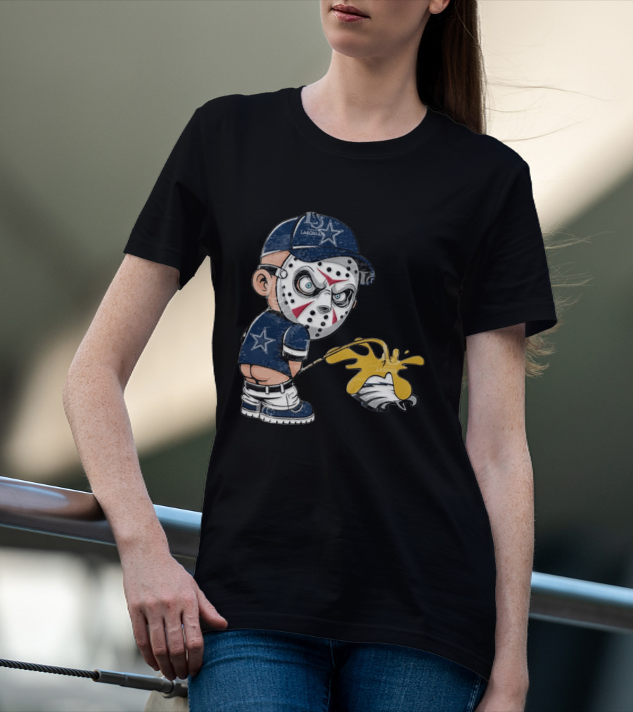 Dallas Cowboys Jason Voorhees Pissing On Philadelphia Eagles T-Shirt