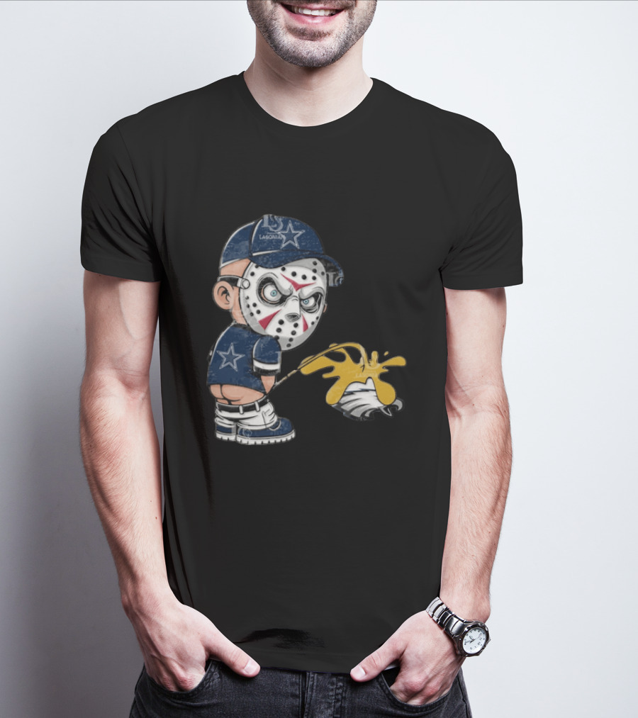 Dallas Cowboys Jason Voorhees Pissing On Philadelphia Eagles T-Shirt