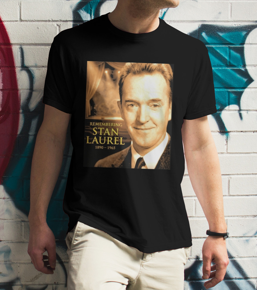 Remembering Stan Laurel 1890 1965 Vintage Theater T-Shirt
