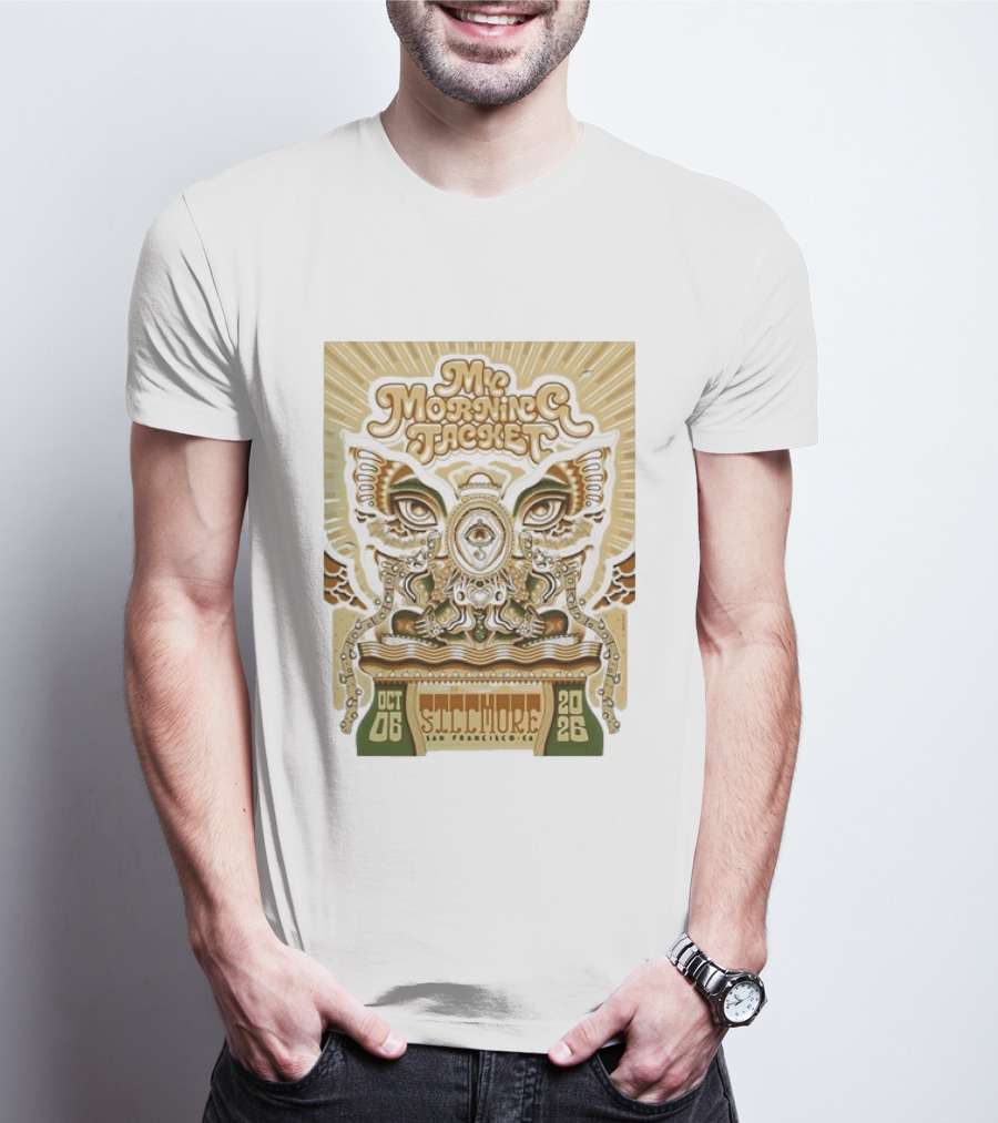 My Morning Jacket Fillmore San Francisco October 6 2026 Vintage Style Psychedelic T-Shirt