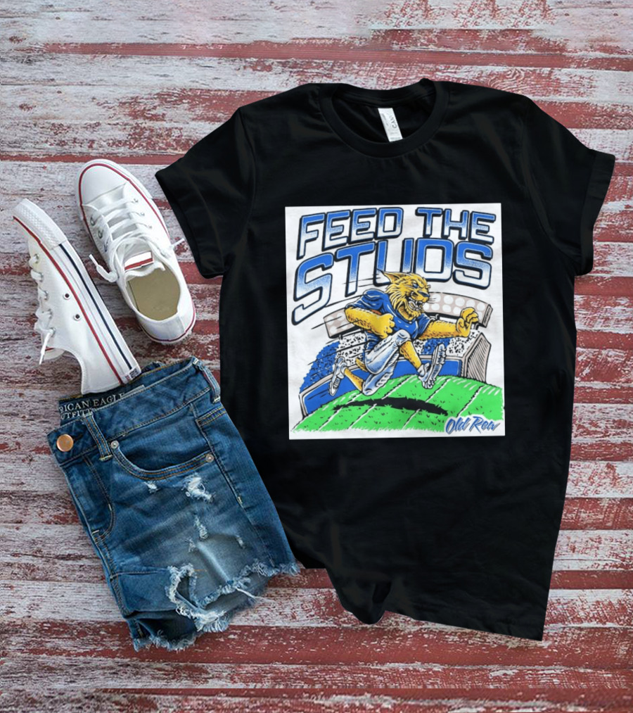 Feed The Studs Old Row Football Wildcat Stadium Run T-Shirt