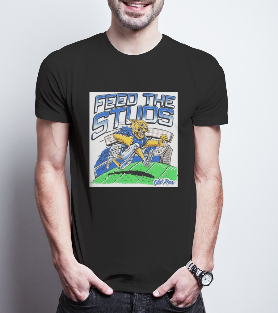 Feed The Studs Old Row Football Wildcat Stadium Run T-Shirt