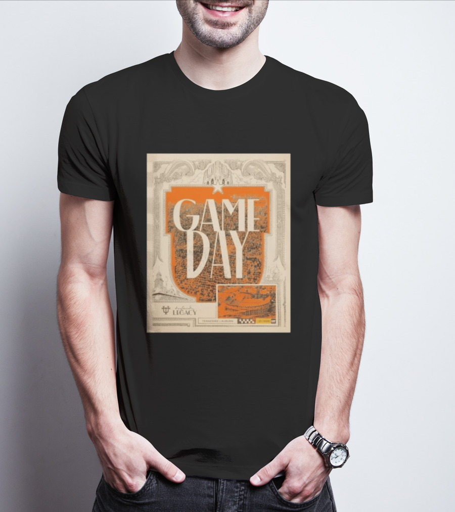 Tennessee Auburn Game Day Neyland Legacy Stadium Matchup T-Shirt