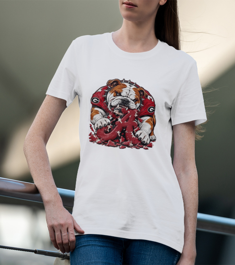 Georgia Bulldogs Crushing Alabama Crimson Tide Rivalry Showdown T-Shirt
