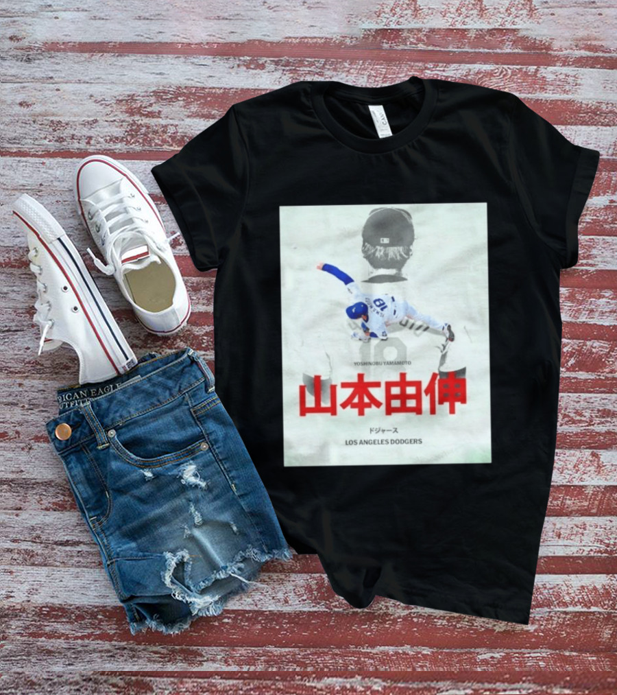 Yoshinobu Yamamoto No 18 Los Angeles Dodgers T-Shirt