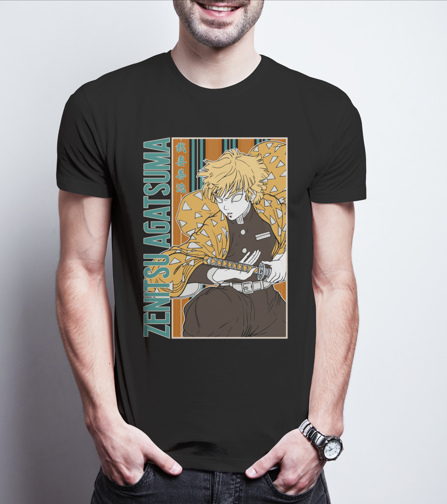 Zenitsu Agatsuma Kimetsu No Yaiba Demon Slayer T-Shirt
