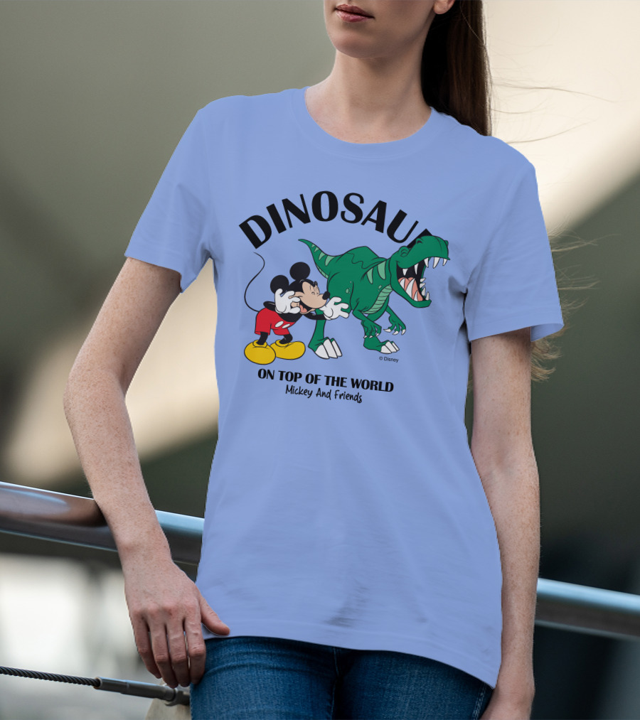 DINOSAUR On Top Of The World Mickey And Friends T-Shirt