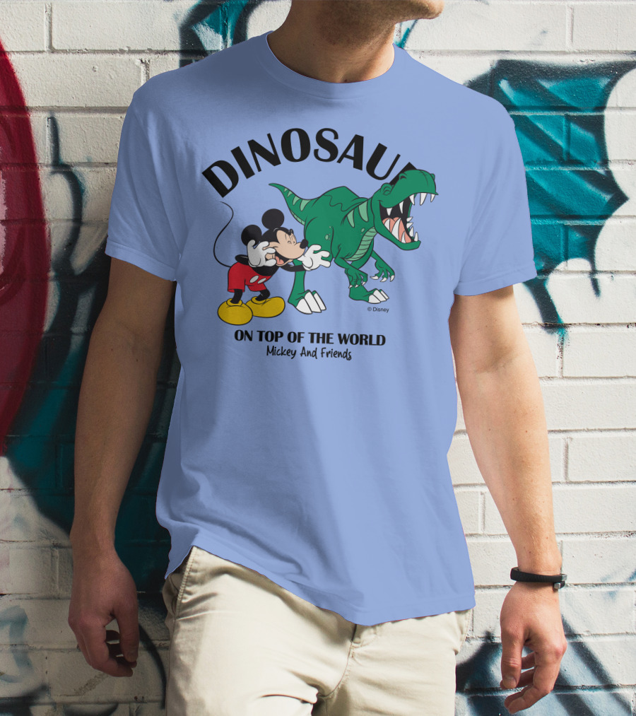 DINOSAUR On Top Of The World Mickey And Friends T-Shirt