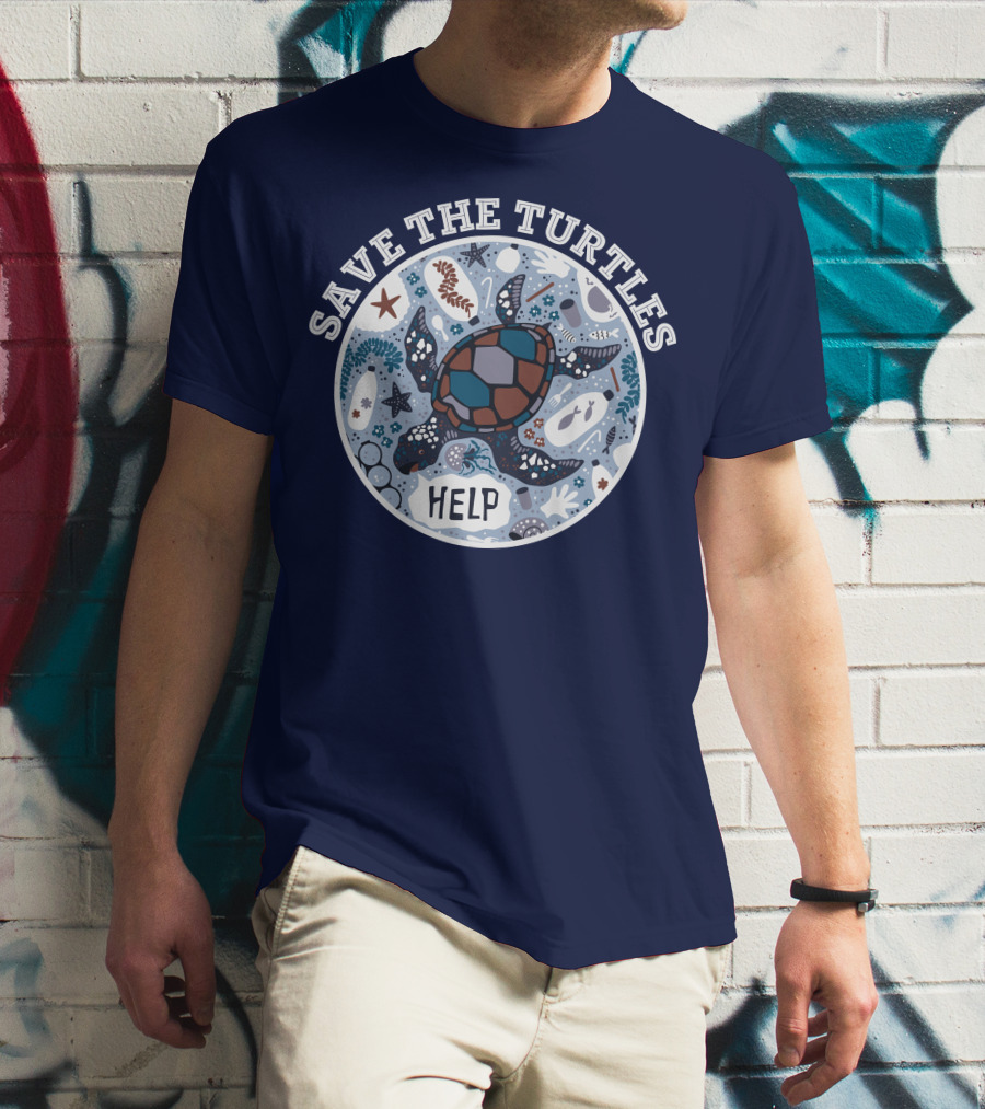 Save The Turtles Help Ocean Animal Rescue Campaign T-Shirt