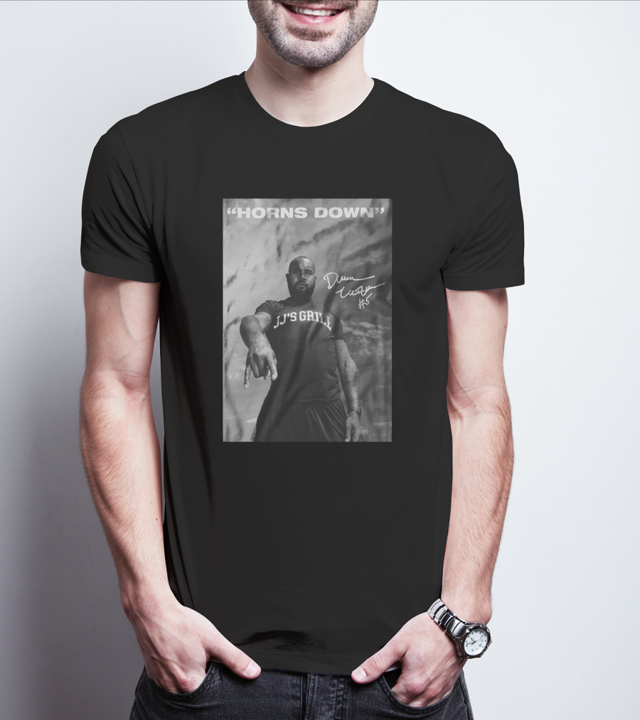 Horns Down Jj's Grill Darren Mcfadden Signed Storenvy T-Shirt