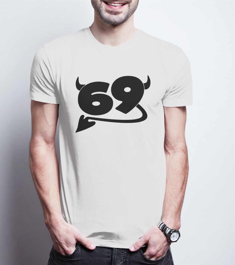 King Princess Merch 69 Devil Graphic White T-Shirt