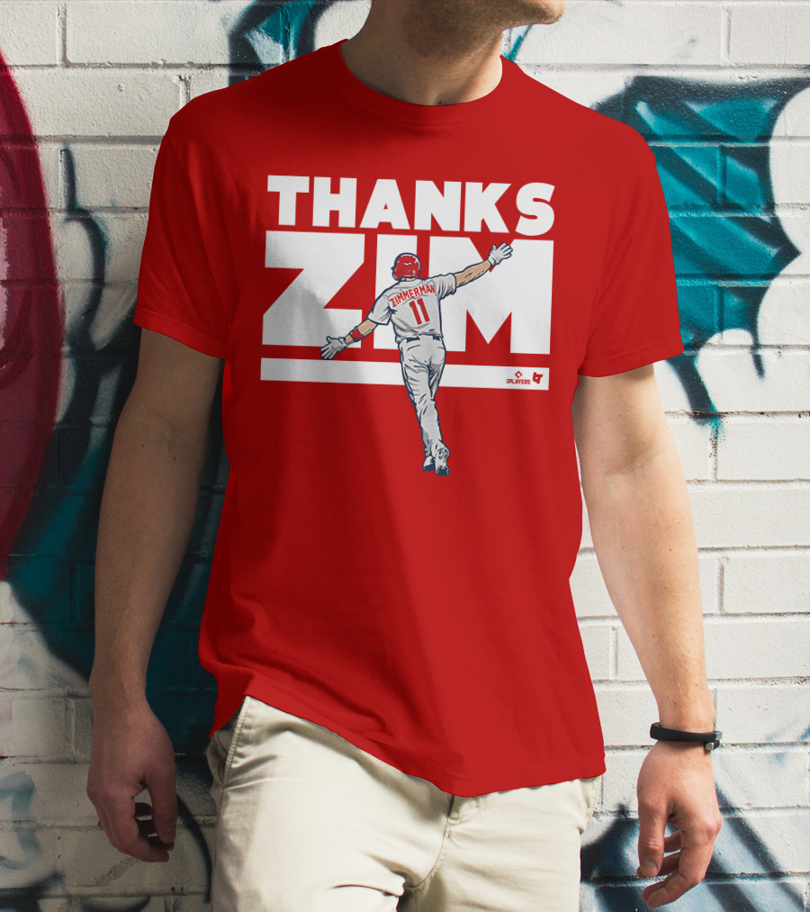Ryan Zimmerman Thanks Zim Washington Nationals Fans Players Association T-Shirt
