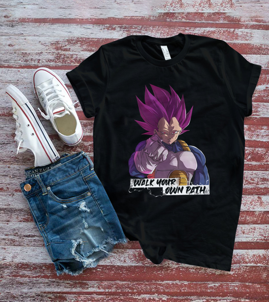 Ultra Ego Motivational Merch Walk Your Own Path Emperor Big Vegeta T-Shirt