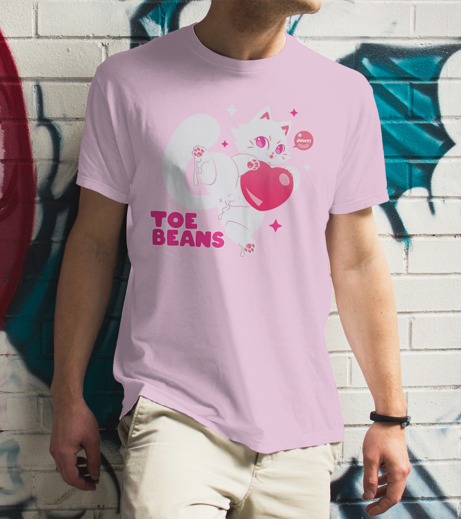 Toe Beans Juicy Cat Candy Heart Kawaii T-Shirt