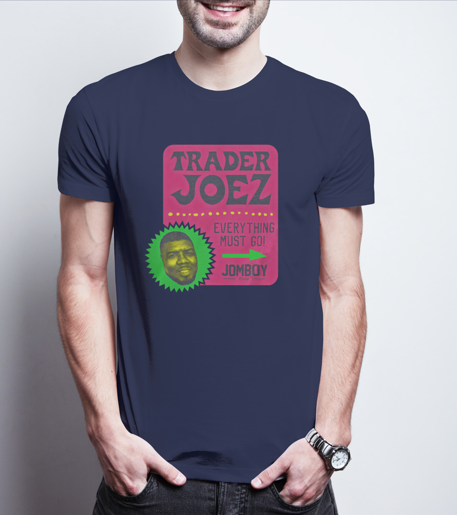 Jomboy Media Shop Trader Joez Everything Must Go Joez McFly Dominican Republic Flag T-Shirt