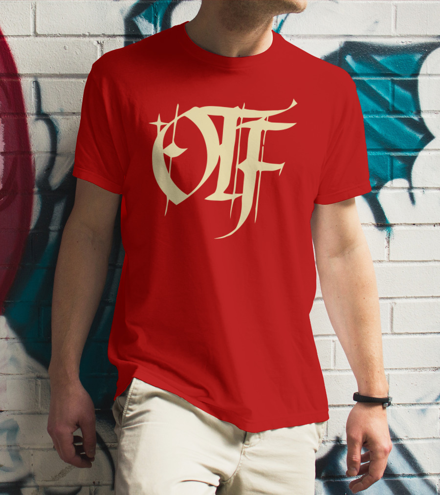 Otf Gear Store Merch Otf Script Red Bold Typography T-Shirt
