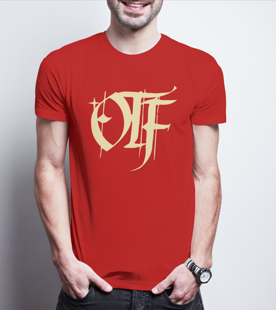 Otf Gear Store Merch Otf Script Red Bold Typography T-Shirt