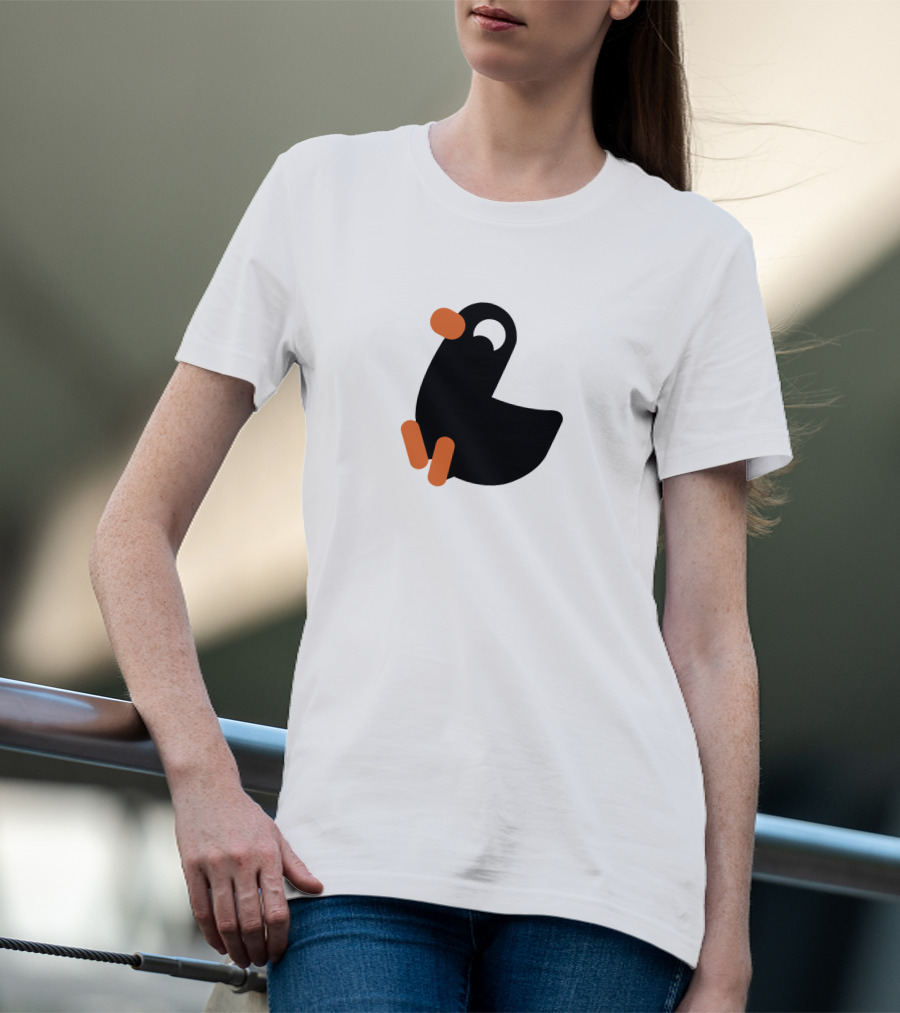 Kurzgesagt Merch Duck Iconic Black And Orange T-Shirt