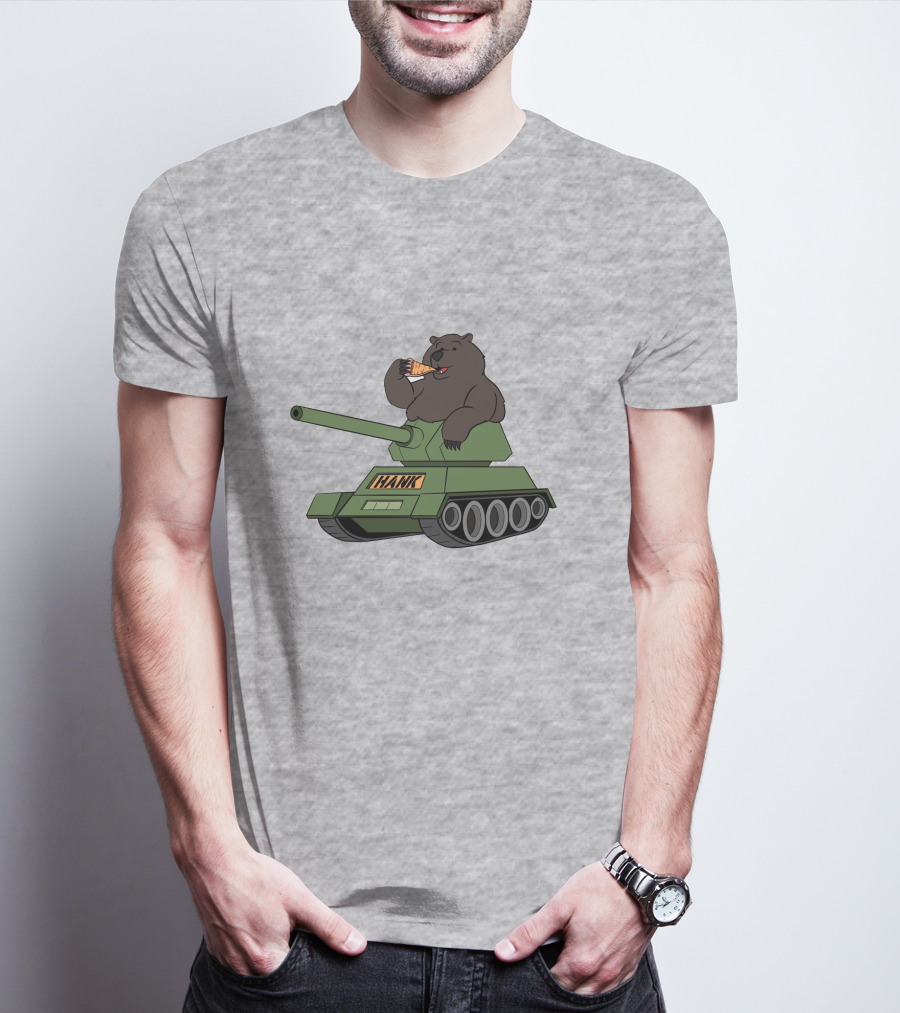 Pardon My Take Hank The Tank Bear Pizza Tank Big Cat T-Shirt