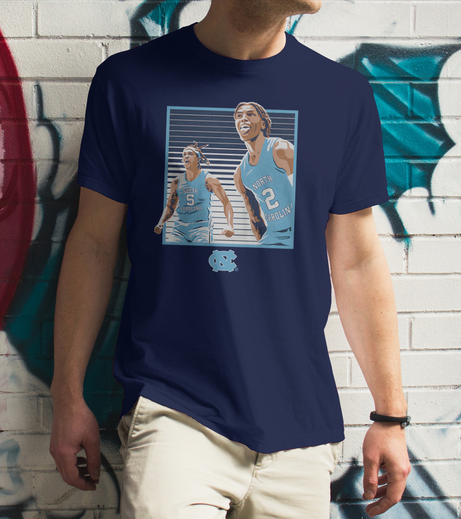 UNC Basketball Armando Bacot Caleb Love North Carolina Tar Heels T-Shirt