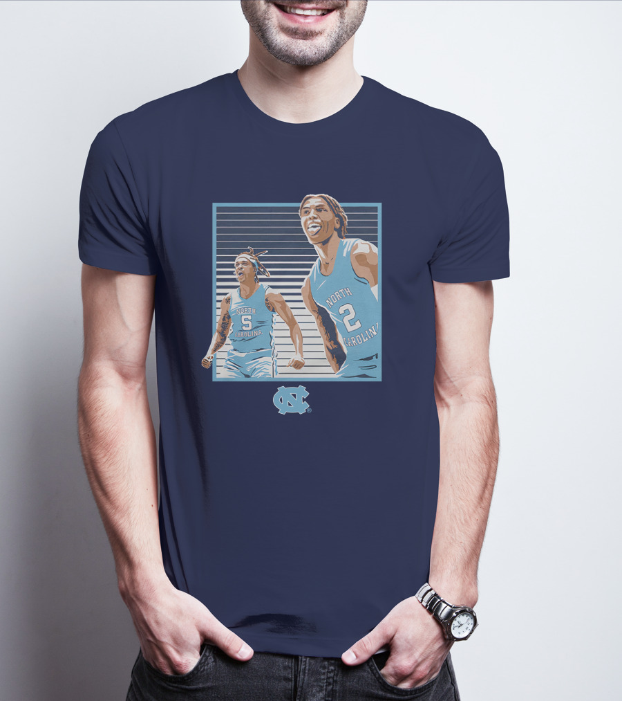 UNC Basketball Armando Bacot Caleb Love North Carolina Tar Heels T-Shirt