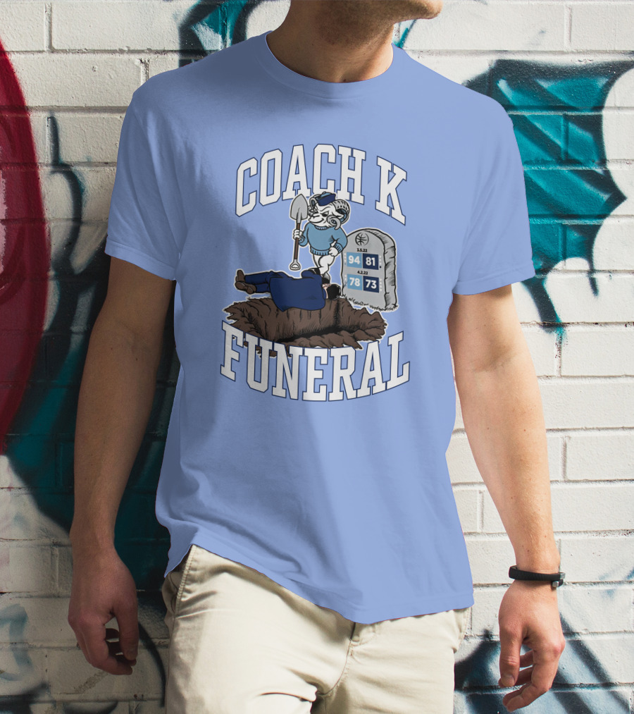 Coach K Funeral Duke Rivalry Dave Portnoy T-Shirt
