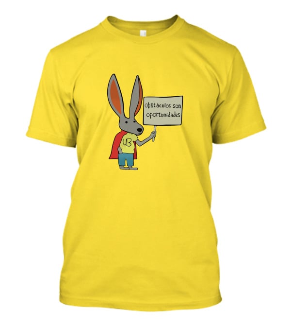 UB Conejo Obstáculos Son Oportunidades Amarillo T-Shirt