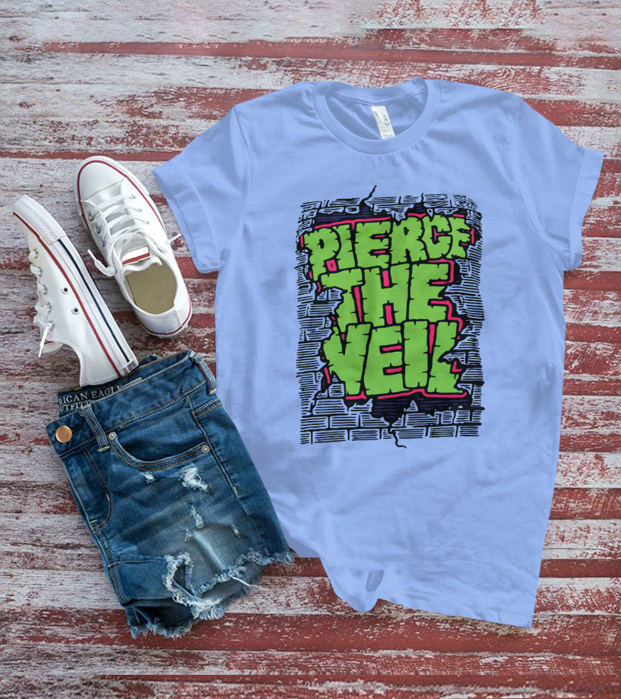 Pierce The Veil Freakish Beast Brick Wall T-Shirt