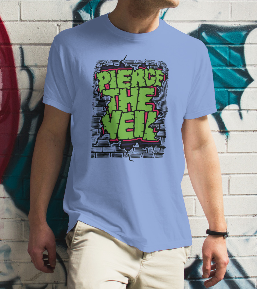 Pierce The Veil Freakish Beast Brick Wall T-Shirt
