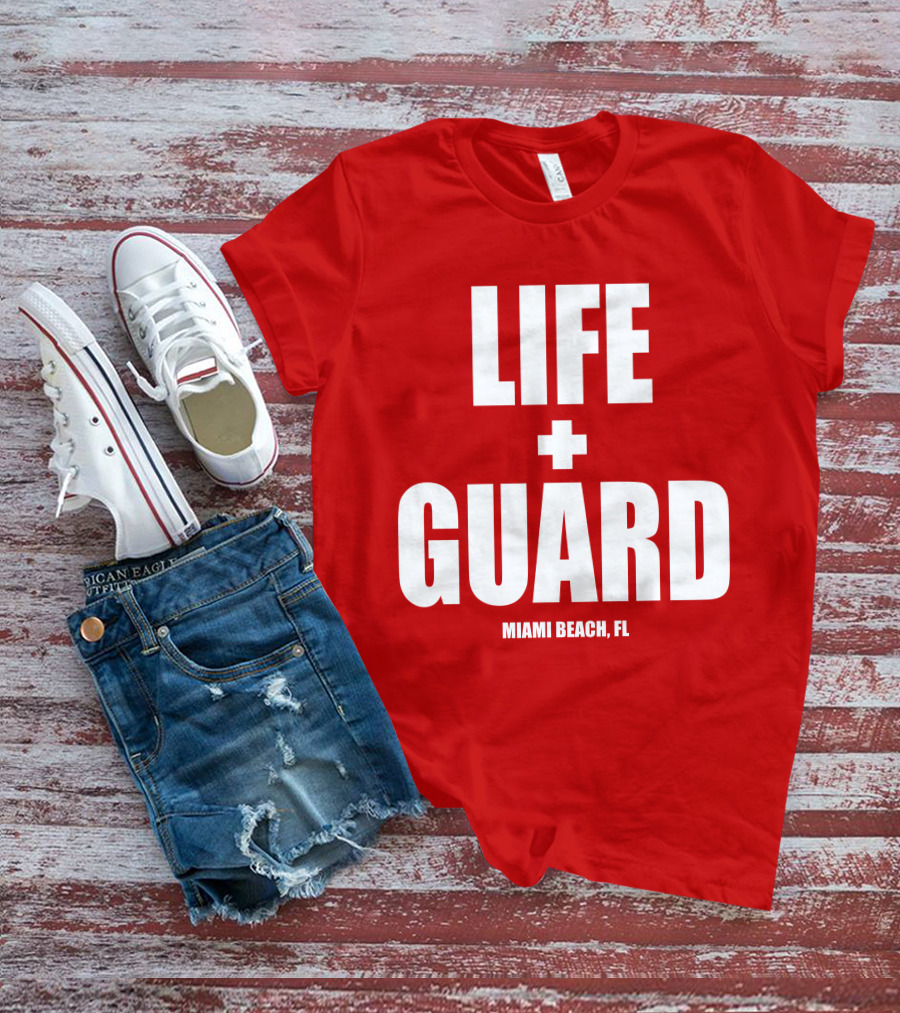 Lifeguard Miami Beach FL Thomas Sanders T-Shirt