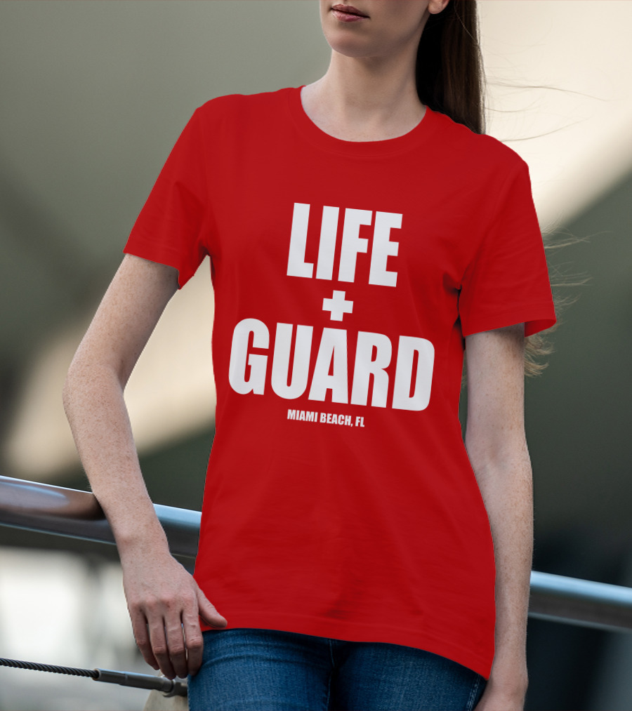 Lifeguard Miami Beach FL Thomas Sanders T-Shirt