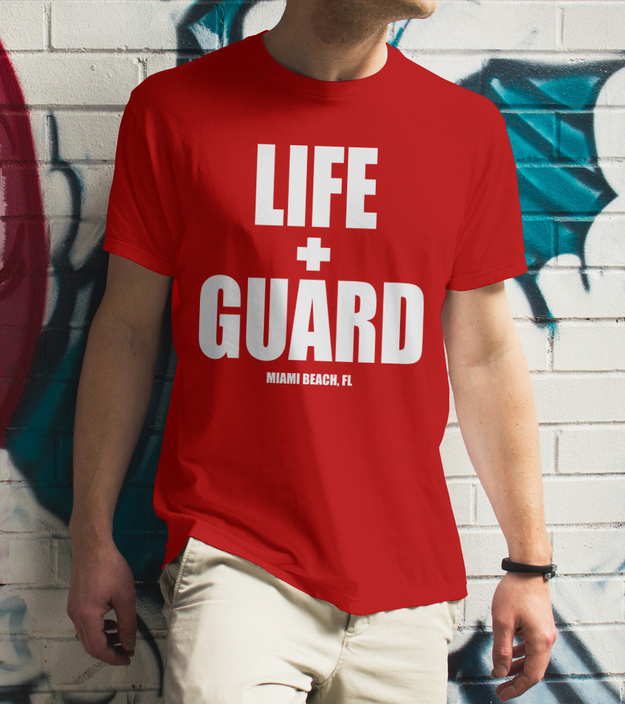 Lifeguard Miami Beach FL Thomas Sanders T-Shirt