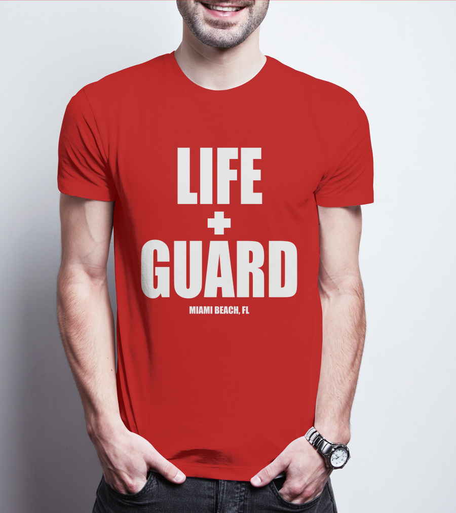 Lifeguard Miami Beach FL Thomas Sanders T-Shirt