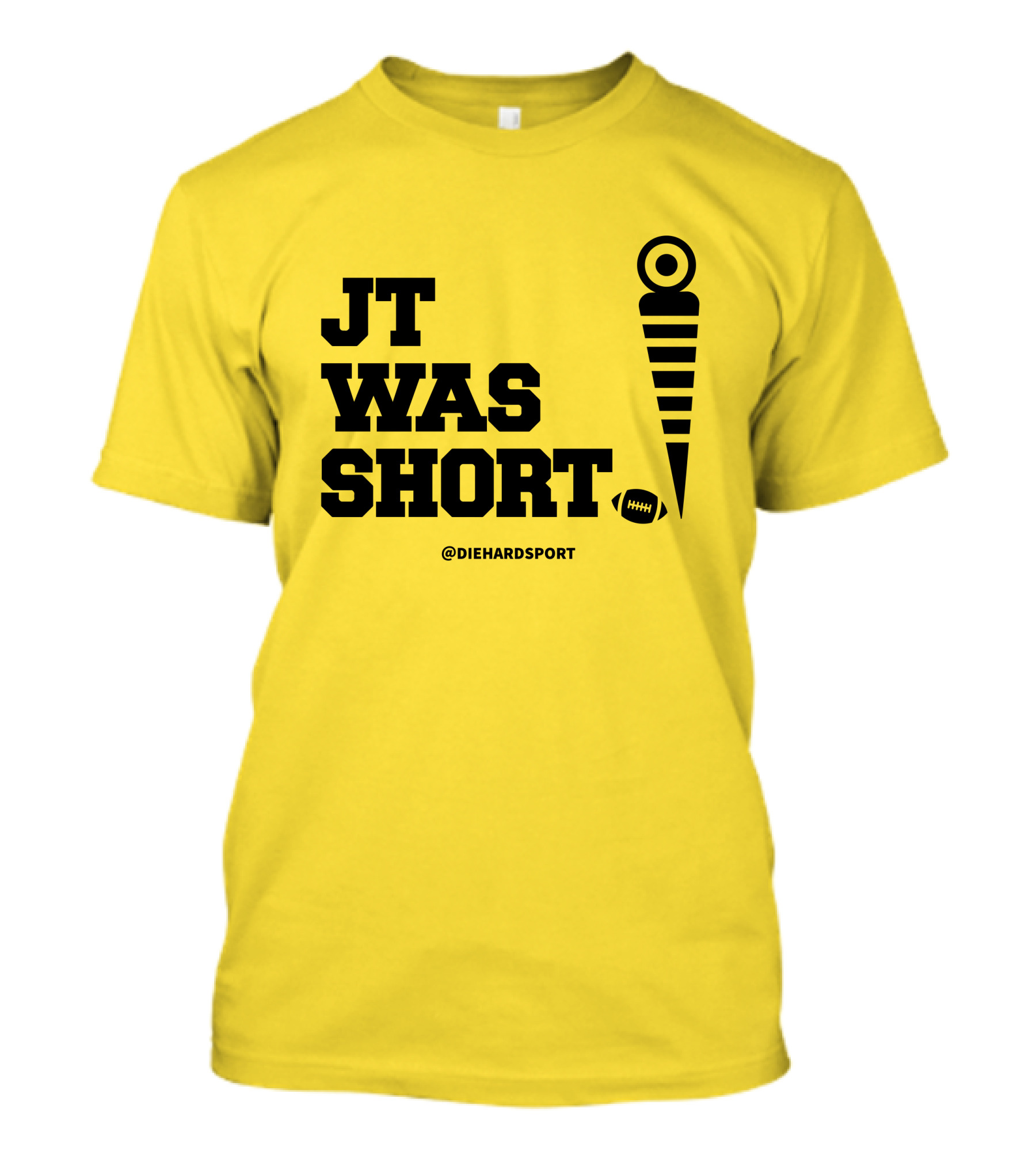 JT Was Short @DiehardSport Football Marker T-Shirt