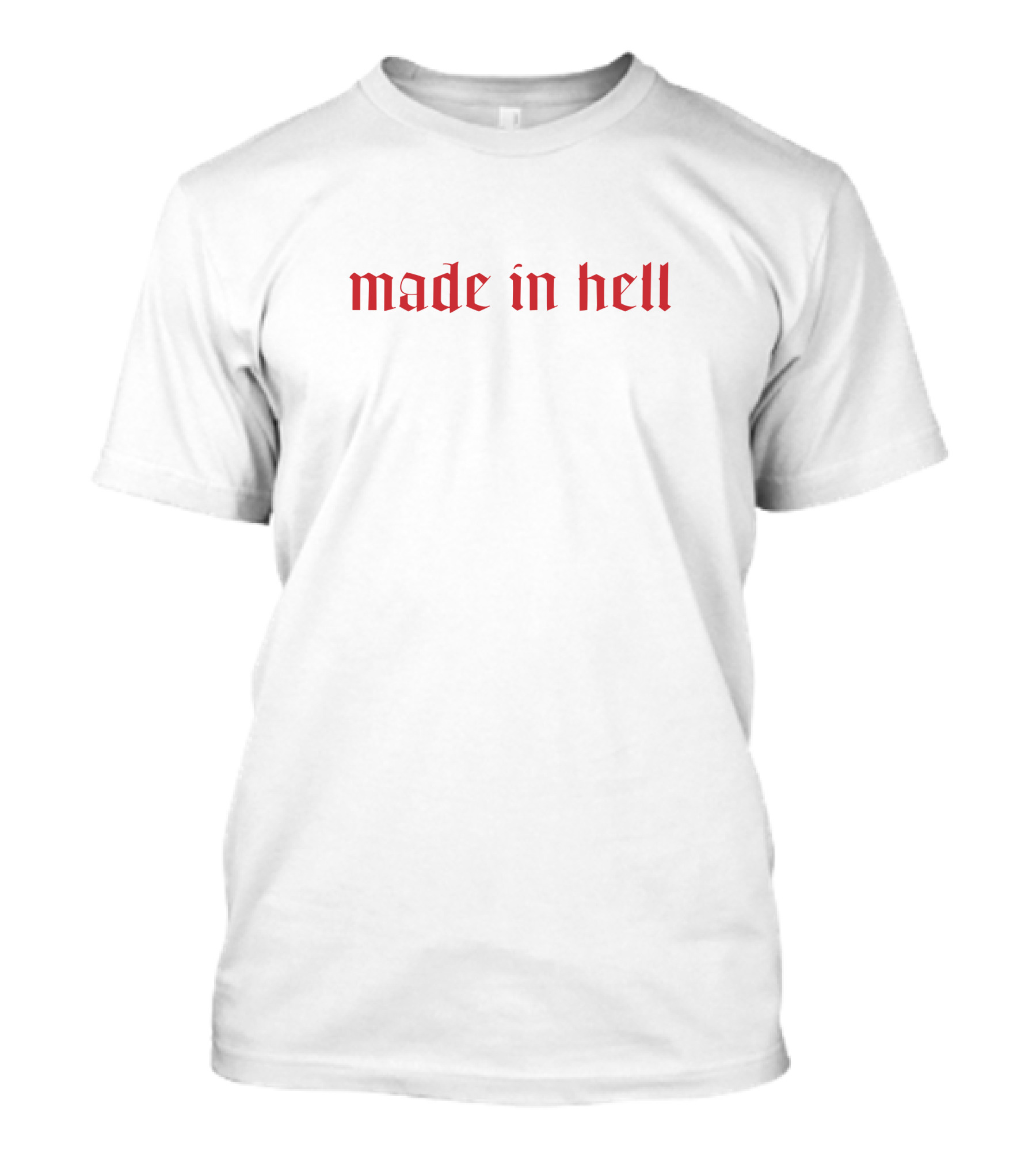 Valentinavoight Made In Hell Hailey Gothic Text T-Shirt
