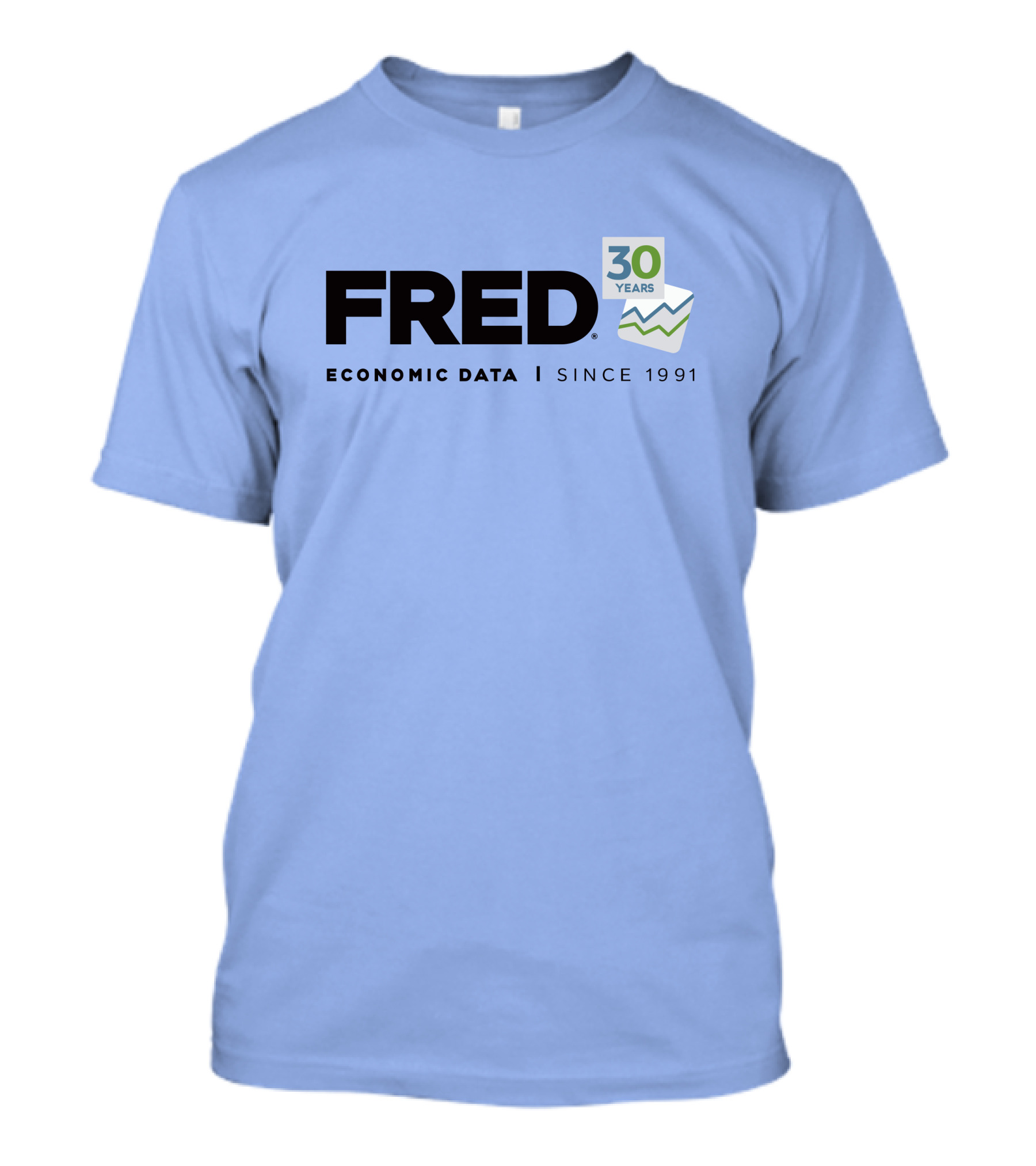 FRED Economic Data 30 Years Since 1991 T-Shirt