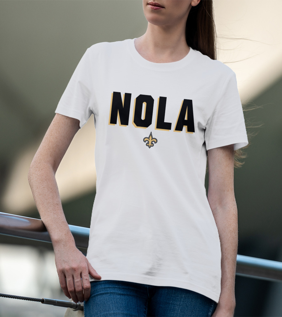 New Orleans Saints NOLA Fleur-de-Lis Verizon Alvin Kamara T-Shirt