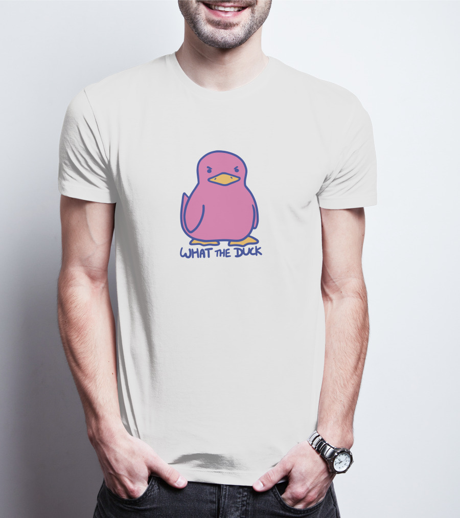 Sodapoppin Merch What The Duck Angry Pink Duck T-Shirt