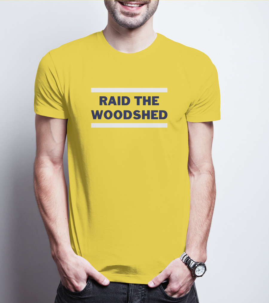Dougie Tutter Raid The Woodshed Bold Yellow T-Shirt