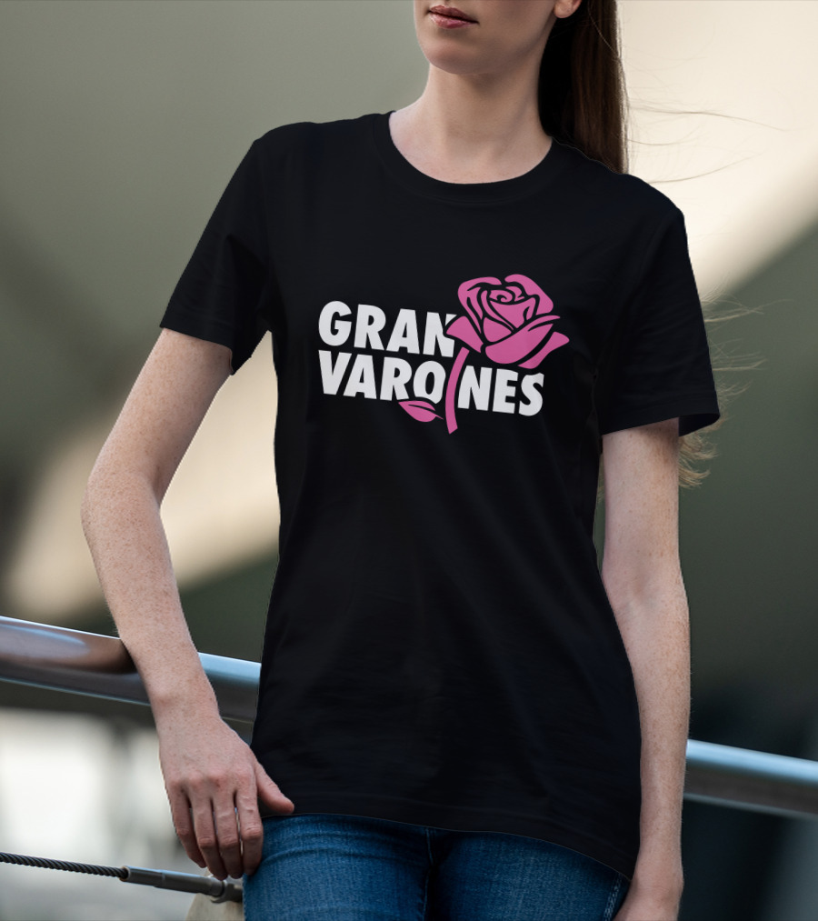 Gran Varones Rose Graphic Merch T-Shirt