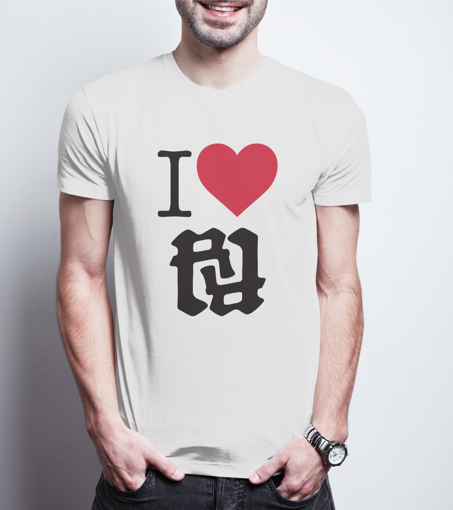 Kankan I Love RR Kanji Heart T-Shirt