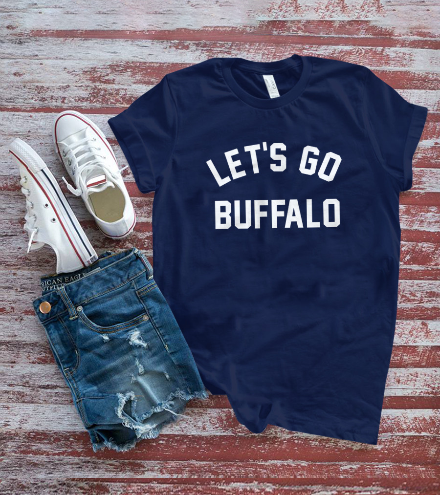 Mark Yesilevskiy Let's Go Buffalo Navy Blue Sports T-Shirt