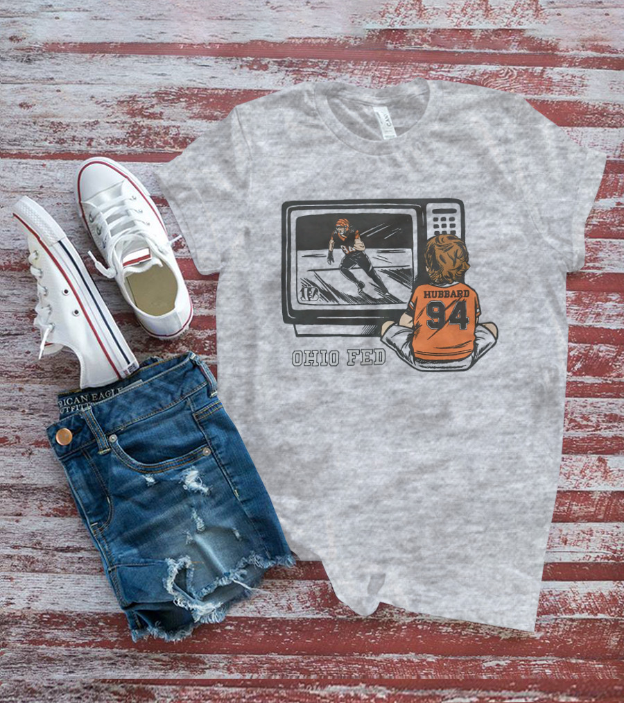 Cincinnati Bengals Sam Hubbard Ohio Fed 94 TV Retro Football T-Shirt