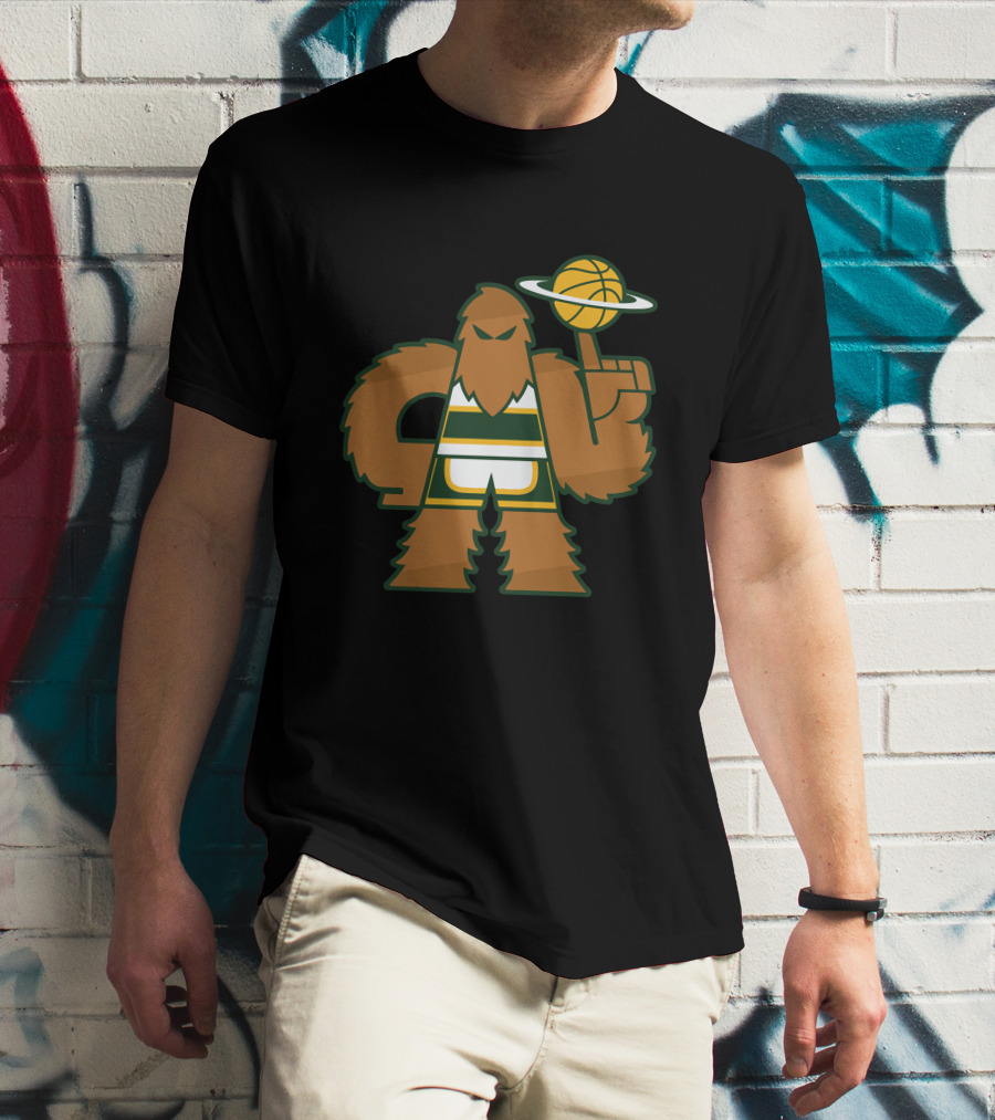 Simplyseattle Merch Super Squatch Basketball T-Shirt