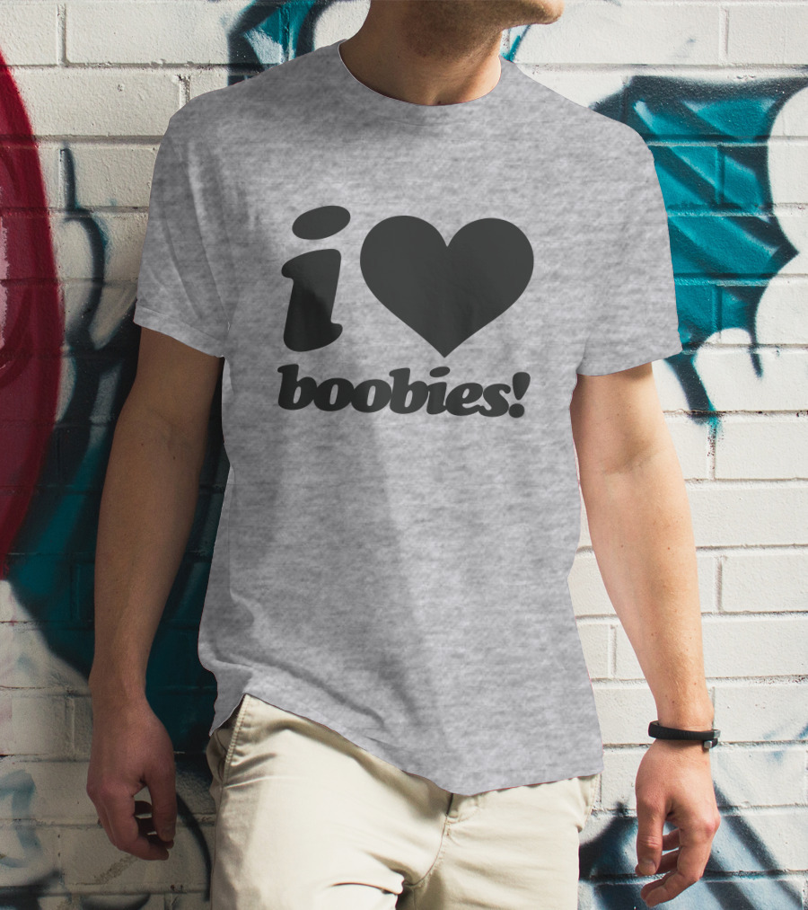 Rash I Love Boobies I Heart Boobies T-Shirt