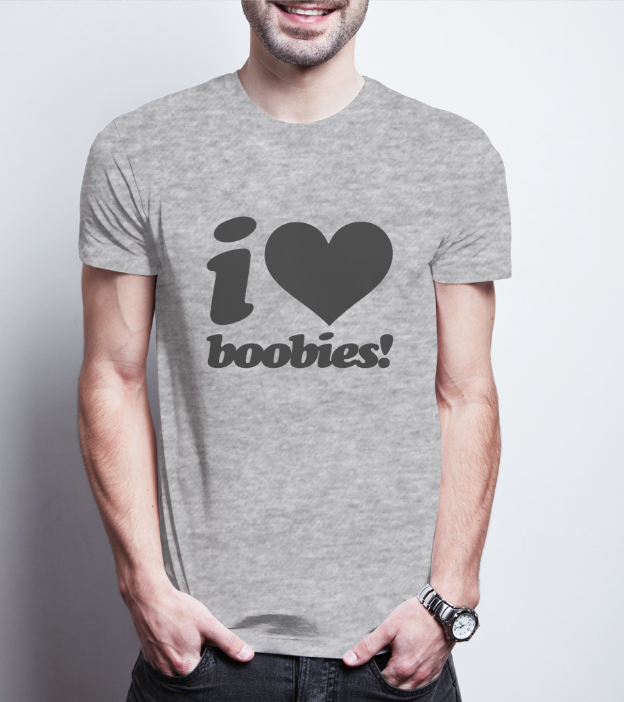 Rash I Love Boobies I Heart Boobies T-Shirt
