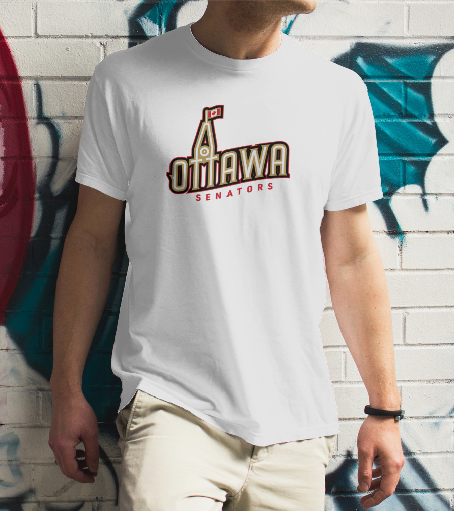 Ottawa Senators Peace Tower Canada Team Shop Ottawa T-Shirt