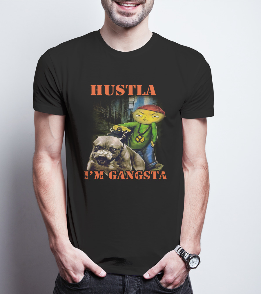 Hustla I'm Gangsta Vintage 90's Stewie MikeDiva T-Shirt
