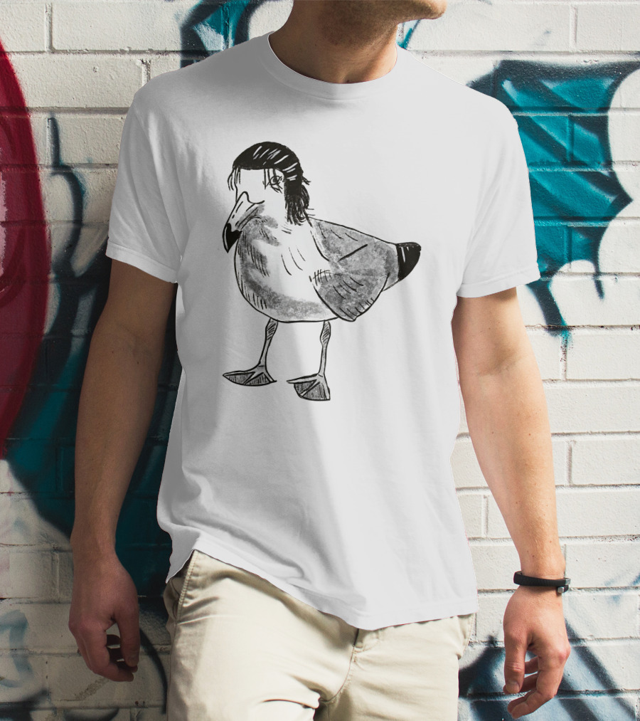 Eren Yeager Seagull Toast Guy Bird Anime Meme T-Shirt